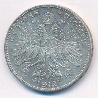 Ausztria 1912. 2K Ag "Ferenc József" T:2- Austria 1912. 2 Corona Ag "Franz Joseph&quo...