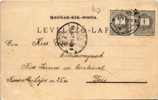 1899 (Vorläufer) Kolozsvár, Cluj; Főtéri templom, látkép, Mátyás király szülőháza. Kováts P. Fiai ki...