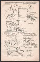 Az első világháború hadszínhelyeinek eseményei térképeken, tűzött papírkötés, 32p