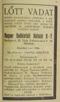 Nagy László: Vadászati útmutató. A vadászat ismereteinek könyve. XI. évfolyam 1934-1935. vadászati é...
