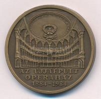 Bognár György (1944-) 1984. Az újjáépült Operaház 1884-1984 bronz emlékérem (42,5mm) T:1-