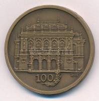 Bognár György (1944-) 1984. "Az újjáépült Operaház 1884-1984" bronz emlékérem (42,5mm) T:1...