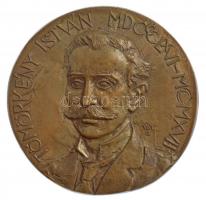 Tóth Sándor (1933-2019) DN "Tömörkény István 1866-1917" egyoldalas bronz emlékplakett (100mm) T:2 hátoldalán repedés, ragasztónyom