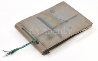 cca 1933-1935 Családi fotóalbum kirándulások és sportesemények fotóival, feliratozva (Bécs, Mátraver...