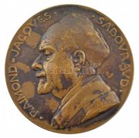 Franciaország DN "Raymond Jacques Sabouraud / Saint-Louis Kórház 1889-1929" kétoldalas bronz emlékérem (60mm) T:2 patina France ND "Raymond Jacques Sabouraud / Saint-Louis Hospital 1889-1929" two-sided bronze commemorative medallion (60mm) C:XF patina