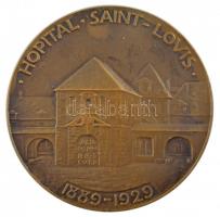 Franciaország DN "Raymond Jacques Sabouraud / Saint-Louis Kórház 1889-1929" kétoldalas bro...