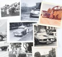 cca 1910-1970 Autók, motorok, vegyes fotó tétel, vegyes méretben