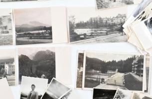 cca 1930-1940 Vegyes fotó tétel a Tátrából, 9×6 és 9×13 cm közötti méretekben