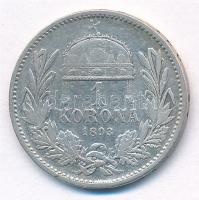 1893KB 1K Ag "Ferenc József" T:3 Adamo K5