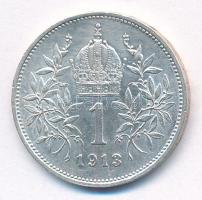 Ausztria 1913. 1K Ag "Ferenc József" T:1- Austria 1913. Corona Ag "Franz Joseph"...