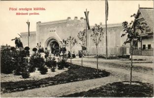 1907 Pécs, Pécsi Országos Kiállítás, Művészeti pavilon. Jelfy Gyula felvétele