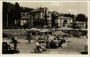 Abbazia, Opatija; Hotel Continentale szálloda, strand / hotel, beach