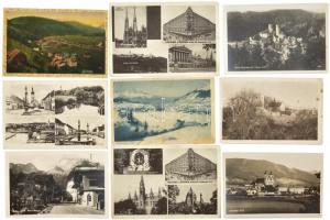 140 db külföldi képeslap az 1920-1950-es évekből, főleg osztrák
