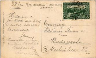 1912 Tuzla, Getreidemarkt in Bosnien / Sajmiste zita u Bosni / busy market in Bosnia + "K.U.K. ...