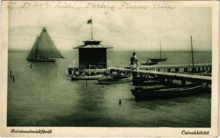 1928 Balatonalmádi, Csónakkikötő (EK)
