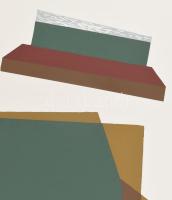 Mark (Márkus), Anna (1928-): Konstruktivista kompozíció. Szitanyomat, papír, jelzett, művészpéldány ...