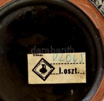 Retró váza, etikettel jelzett, hibátlan, m: 15 cm