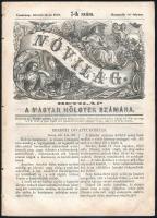1859 A Nővilág c. hetilap 1859. febr. 13-i száma, Pest, Landerer és Heckenast-ny., 97-112 p., néhány apró sérüléssel