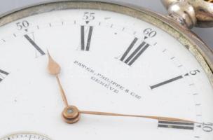 Patek Philippe zsebóra cca 1910. Jelzett szerkezettel, Szerkezet szám 108468. Szép számlappal, fém t...