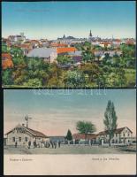 cca 1916 Kézdi-Kovács Lóránt (1897-1916) festőművész növendék 2 db I. világháborús tábori postai kép...