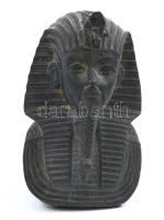 Tutankhamon kerámia figura, jelzés nélkül, apró sérüléssel, m: 12 cm