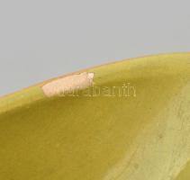 Gorka Iparművészeti Vállalatos füles váza, jelzett, máz lepattanással, m:22 cm