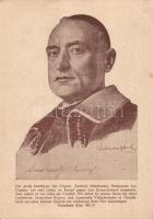 1951 Fenyvessy Jeromos Károly író, könyvkiadó saját németországi kiadású Mindszenty képeslapja kézír...
