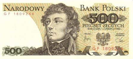 Lengyelország 6 db klf modern bankjegy T:1