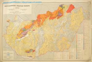 1988 Magyarország földtani térképe 100x77 cm