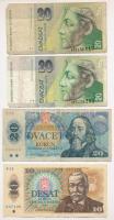 8db-os vegyes külföldi bankjegy tétel, közte Csehszlovákia, Románia, Szlovákia T:III,III- 8pcs of mixed foreign banknote lot, in it Czechoslovakia, Romania, Slovakia C:F,VG