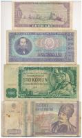 8db-os vegyes külföldi bankjegy tétel, közte Csehszlovákia, Románia, Szlovákia T:III,III-
8pcs of m...