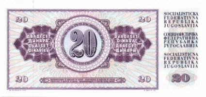 Jugoszlávia 17 db klf modern bankjegy T:1