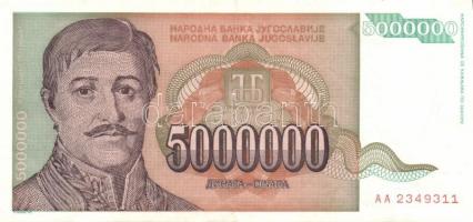 Jugoszlávia 17 db klf modern bankjegy T:1