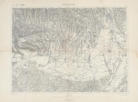 cca 1913 Kassa és Kolozsvár környékének térképei. 62x52 cm Kissé sérült