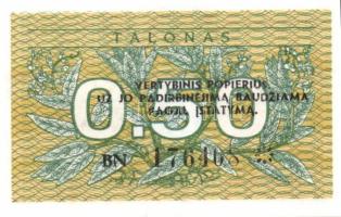 Litvánia 5 db klf modern bankjegy T:1