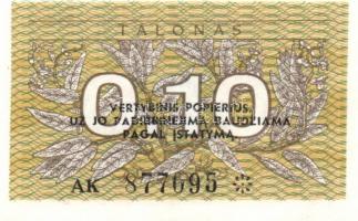 Litvánia 5 db klf modern bankjegy T:1