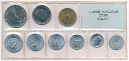 1972. 2f-10Ft (9xklf) érmés forgalmi sor fóliatokban T:1 patina 
Adamo FO5