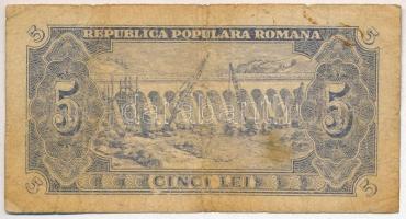 Románia 1952. 5L T:III- 
Romania 1952. 5 Lei C:VG