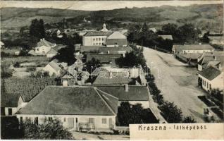 1912 Kraszna, Crasna; látkép. Kraszna és Vidéke Fogyasztási és Értékesítő Szövetkezet kiadása / general view (r)