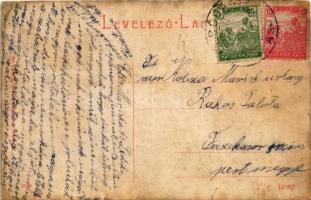 Felsőbánya, Baia Sprie; Takarékpénztár, Zárda. W.L. (?) 2349. H. Riedl E. kiadása / savings bank, mo...