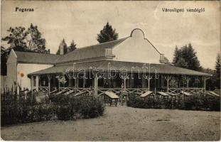 1918 Fogaras, Fagaras; Városligeti vendéglő. Fleissig Jakab és Fia kiadása / park restaurant (EK)