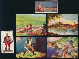 cca 1920-40 10 db Kárpáti képek gyűjtőkép , IV. Szt. István album, mindegyik hátoldalán e kép után m...