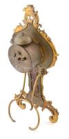 Régi asztali óra, mechanikus szerkezettel, nem működik, m: 35 cm