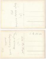 Fonyód, Fonyód-Bélatelep; - 2 db RÉGI fotó: az egyiken a Szaplonczay Manó obeliszk / 2 pre-1945 phot...