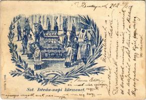 1902 Budapest I. Szent István-napi körmenet. Biró A. (EB)