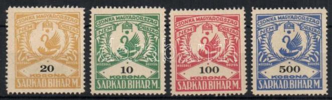 Sarkad város 4 klf irredenta okmánybélyeg