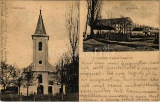 1919 Kaposfüred (Kaposvár), Templom, Majorság. Imler József kiadása (r)