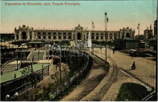 Bruxelles, Brussels; Exposition de Bruxelles 1910. Facade Principale / Brussels International Exposition of 1910