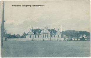 1924 Szászhermány, Honigberg, Harman (Brassó, Kronstadt); Pfarrhaus / plébánia / parish (EB)