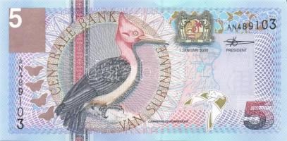 Szurinam 6 db klf modern bankjegy T:1